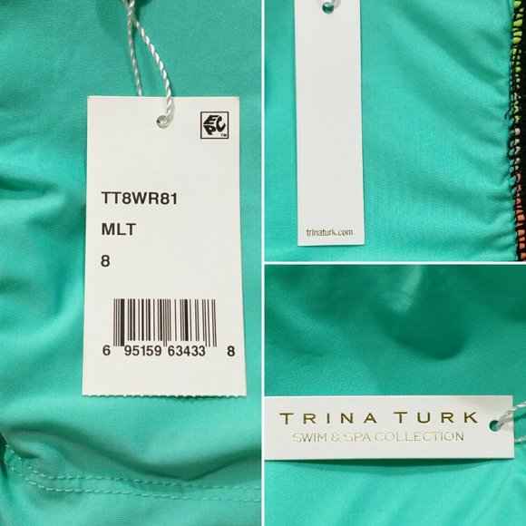 TRINA TURK Bouquet Floral Bikini Set 3201-2E1M - Picture 5 of 8